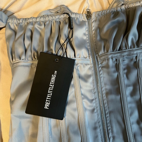 Dusty Blue Corset Top - Picture 8 of 11